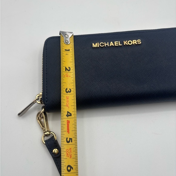 Michael Kors Navy Wristlet Wallet - Picture 4 of 10